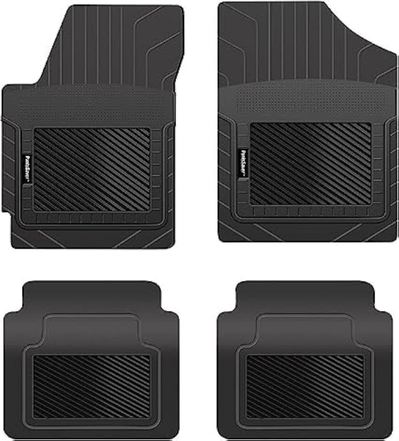 PantsSaver Custom Fit Floor Mats for Jeep Grand Cherokee 2023 All Weather Protection High Raised Border Protection All Weather Full Set LinersBlack