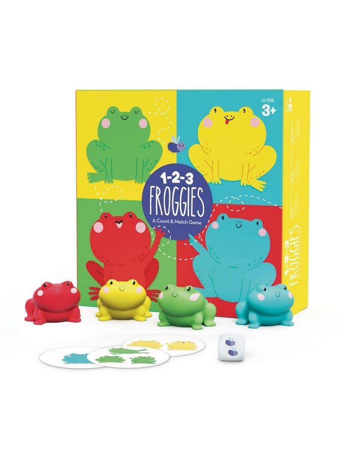 Educational Insights 1-2-3 Froggies Counting & Color Matching Game for Preschoolers and Toddler, For 2-4 Players, Fun Family Board Game for Kids Ages 3+ - Image 1