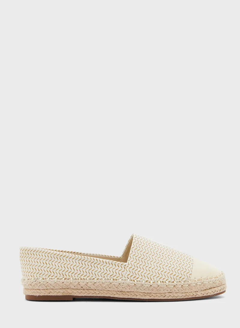 ELLA Textured Toe Cap Espadrille