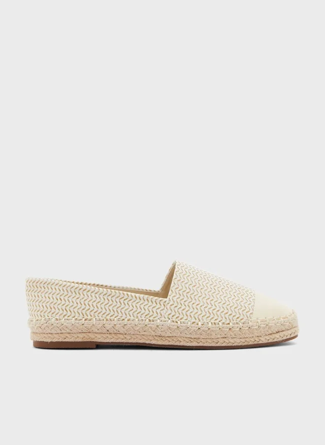 ELLA Textured Toe Cap Espadrille