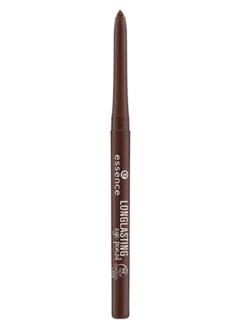 Essence Long Lasting Eye Pencil | 02 Hot Chocolate | Waterproof & Smudgeproof Eyeliner | Soft Creamy Texture for Smooth Application | Bold Defined Look | Up to 18H Stay | Easy Twist Pencil | 0.28g 02 Hot Chocolate Bundle 2 piece - Image 2