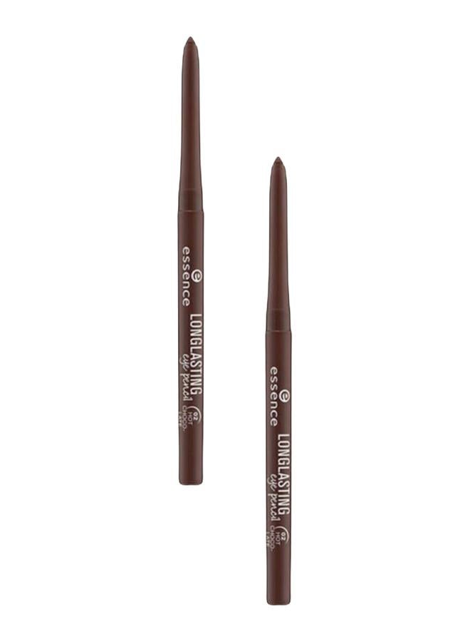 Essence Long Lasting Eye Pencil | 02 Hot Chocolate | Waterproof & Smudgeproof Eyeliner | Soft Creamy Texture for Smooth Application | Bold Defined Look | Up to 18H Stay | Easy Twist Pencil | 0.28g 02 Hot Chocolate Bundle 2 piece - Image 1