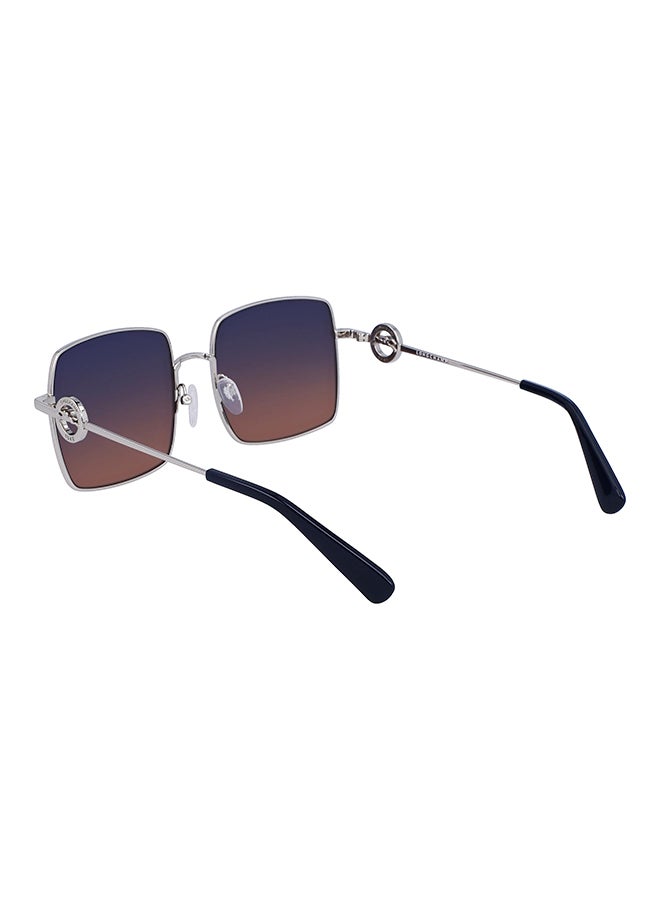 Longchamp نظارة شمسية مربعة للنساء مع حماية من الأشعة فوق البنفسجية - LO162S-719-5518 - مقاس العدسة: 55 مم  - Image 3