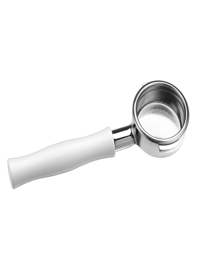 Normcore 58mm Bottomless Portafilter Fits La Marzocco, Naked Portafilter with 18g Basket Included, Anodized Aluminum Ergonomic Handle, Espresso Extraction Tool, White - Image 4