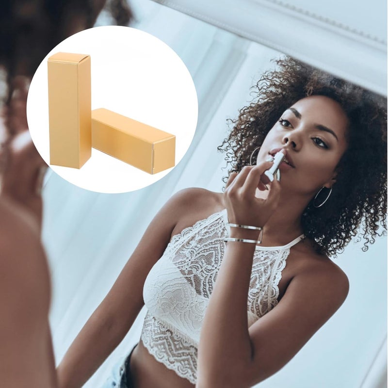 50 صندوق لملمع الشفاه، صندوق لحمل أحمر الشفاه، علبة تغليف أحمر الشفاه، علبة أحمر الشفاه مصنوع يدويًا، علبة أنبوب ورقية لأحمر الشفاه - Image 4