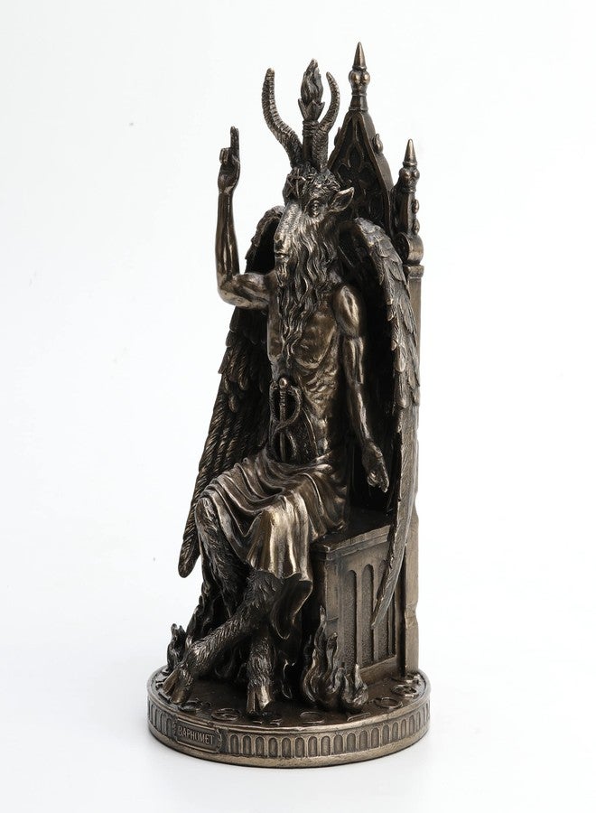 Veronese Design 9 1/2 Inch Statue of Baphomet Resin Statue Antique Bronze Occult Gift - Image 3