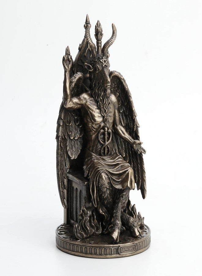 Veronese Design 9 1/2 Inch Statue of Baphomet Resin Statue Antique Bronze Occult Gift - Image 2