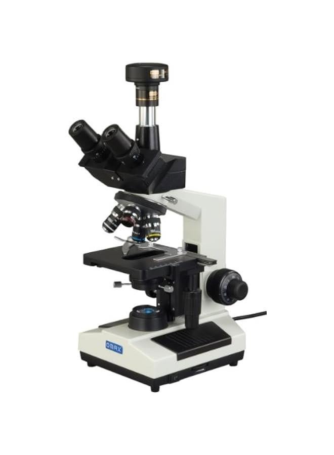Arabest 40X-1600X Trinocular Oil Darkfield Compound LED Microscope with 2.0MP USB Digital Camera  - Image 2