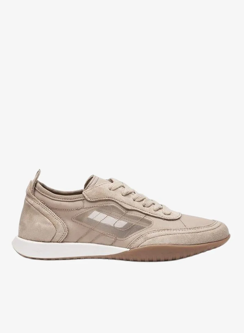 Flora Bella By Shoexpress TAUPE Flora Bella Women Panelled Lace-Up Sneakers for Women | Best Price UAE