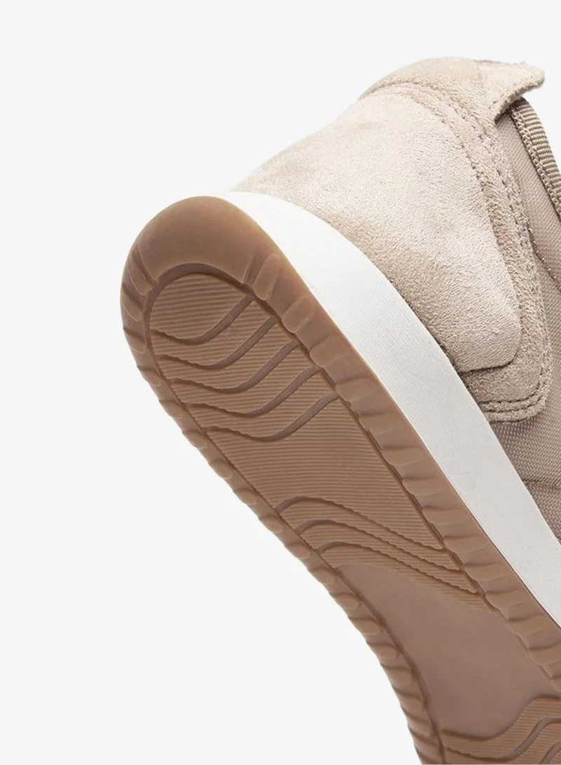 Flora Bella By Shoexpress TAUPE Flora Bella Women Panelled Lace-Up Sneakers for Women | Best Price UAE
