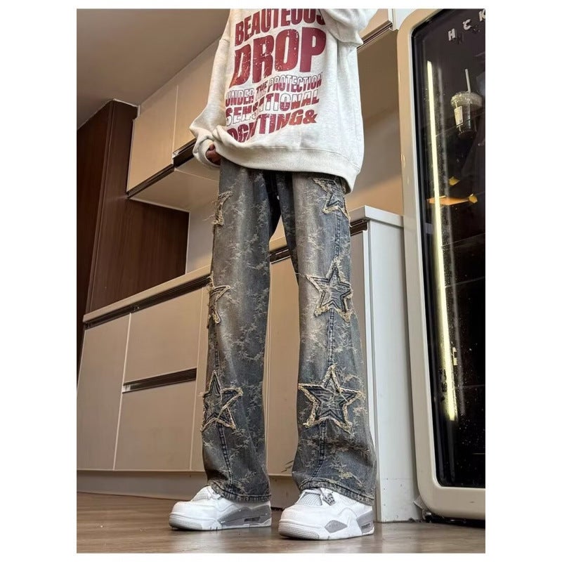 Unisex Casual Daily Denim Jeans - Image 1