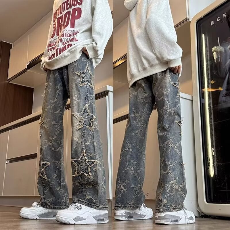 Unisex Casual Daily Denim Jeans - Image 2