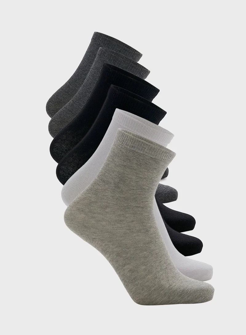 mothercare Black/Grey Socks - 7 Pack