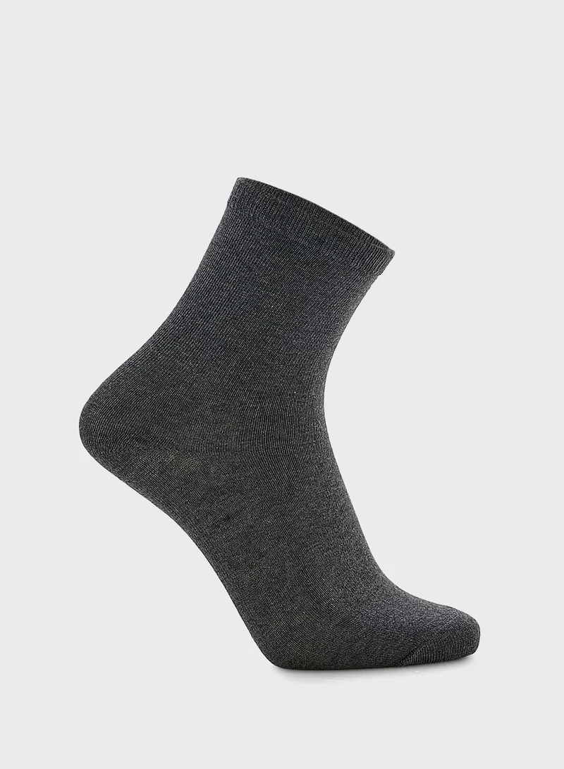 mothercare Black/Grey Socks - 7 Pack