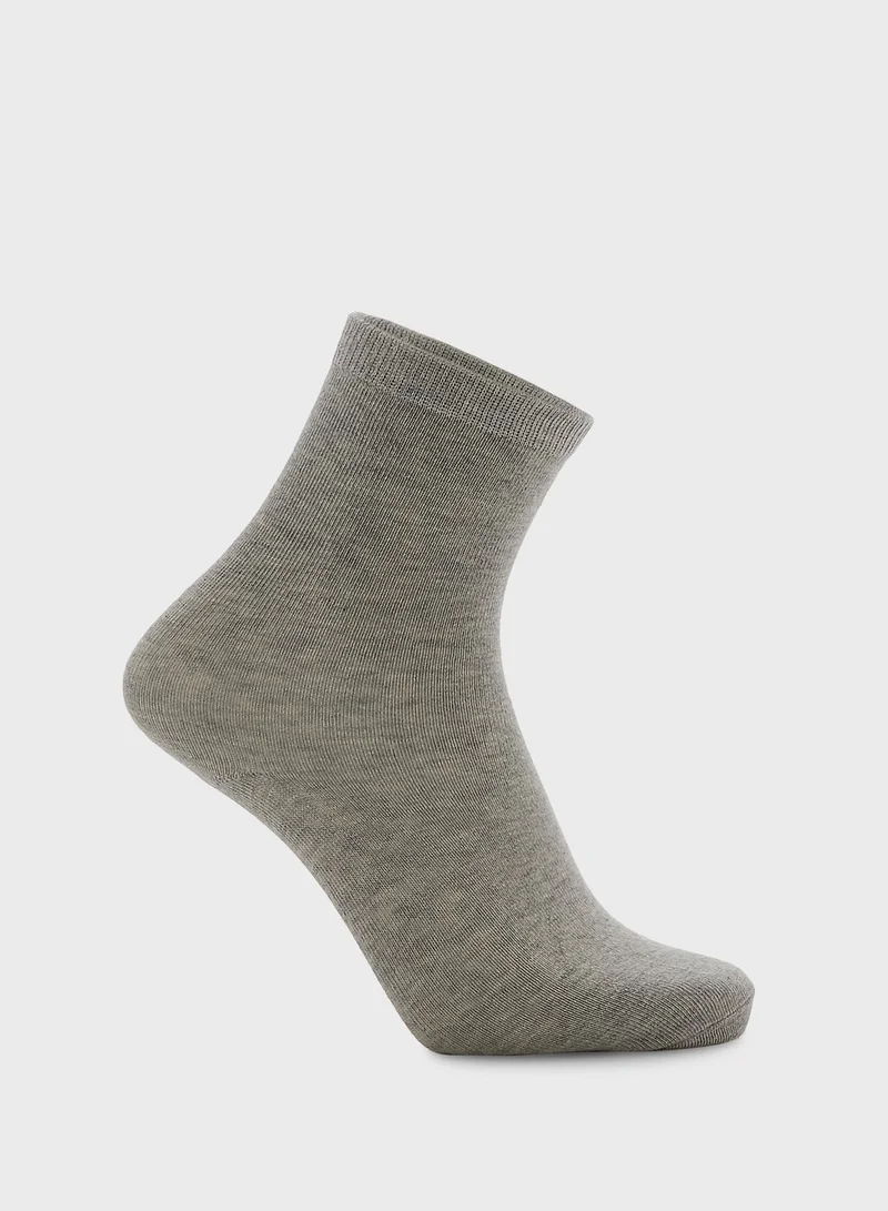 mothercare Black/Grey Socks - 7 Pack