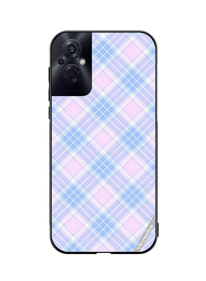 VR CREATIVE Protective Case Cover For Oppo Reno8 Z Checks Color Square Geometric Texturee Design Multicolour - Image 1