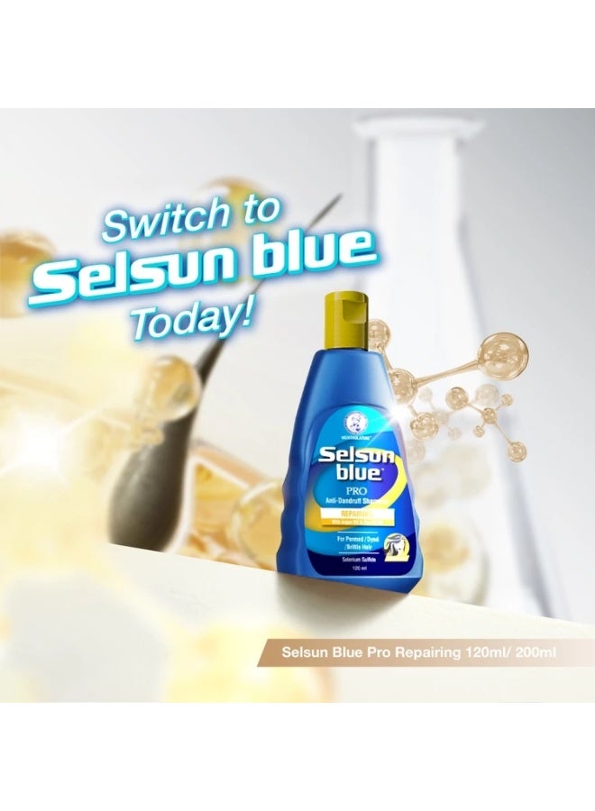 Selsun Blue Pro Repairing Anti-Dandruff Shampoo 200ml [Bundle of 2] - Image 2
