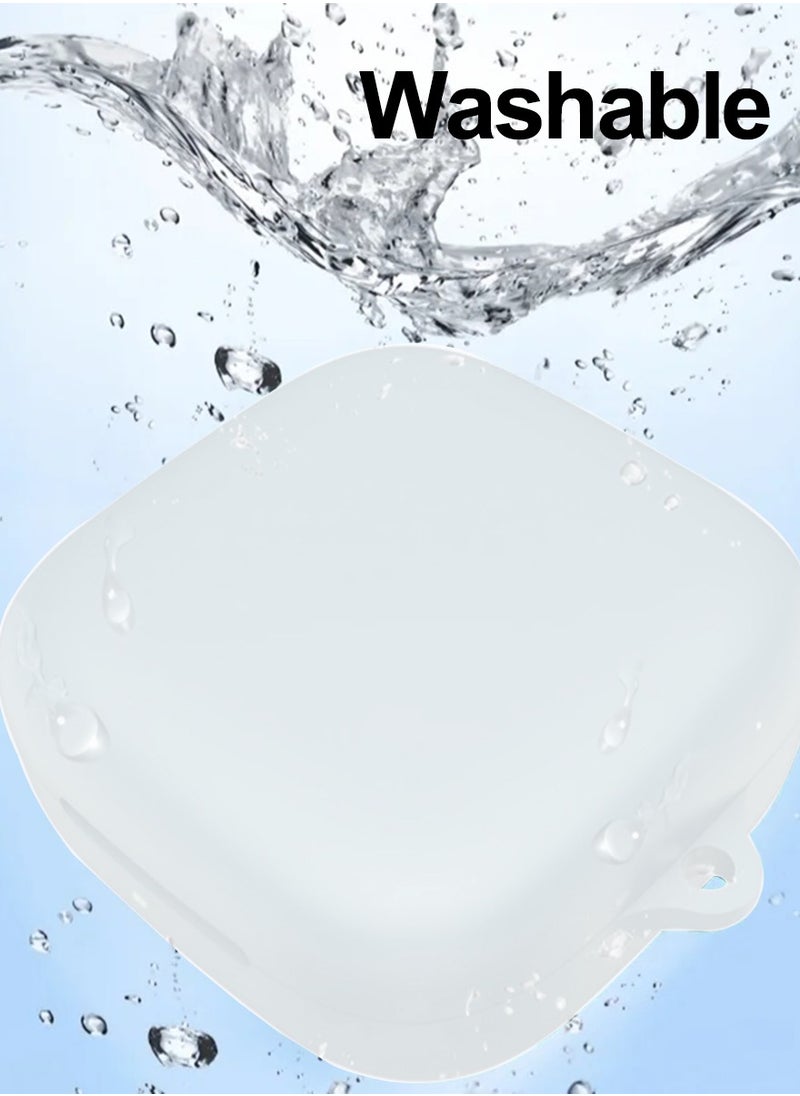 Generic - for Huawei FreeArc Case, Soft Silicone Cover, with Carabiner, White - Image 1
