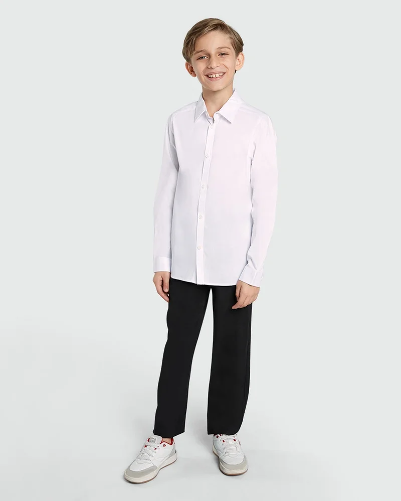 Ovs Long Sleeve Shirt For Boys – In Bright White