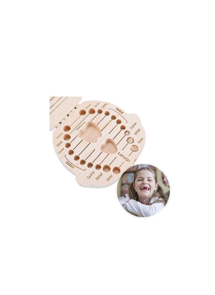 ORiTi ORiTi Baby Tooth Box by NASHRIO - Wooden Kids Keepsake Organizer Gift for Baby Teeth  - Image 4