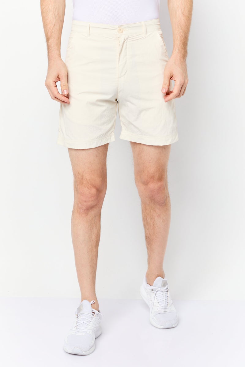 adidas Originals Men Sportswear Fit Formal Training Shorts, Beige  - Image 1