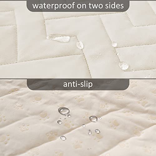 fuguitex Waterproof Dog Bed Cover Couch Cover, Anti-Slip Cat Mat Pet Pad Blanket for Sofa Chair Recliner Furniture Protrctor - Image 3