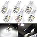 CCIYU cciyu 6 piece Super White T10 Wedge W5W 921 168 194 10-3528-SMD LED Light bulbs Replacement fit for 2000-2013 Honda  - Image 2