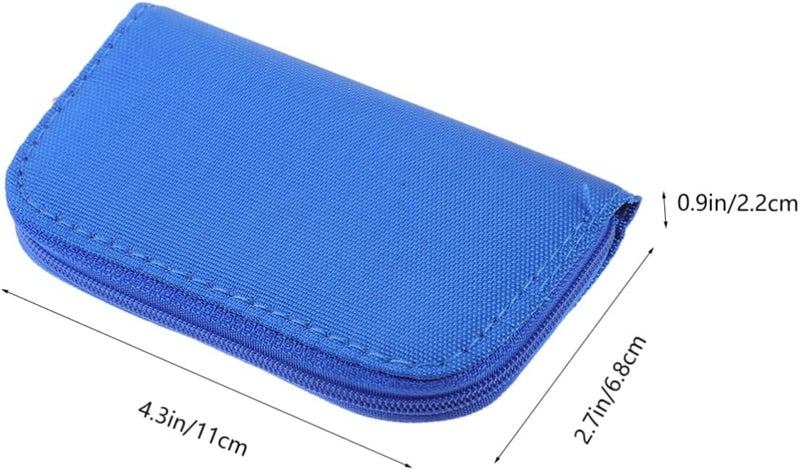 8sheets Zipper Memory Card Case Card Holder Slot Organizer Lightweight - Image 2