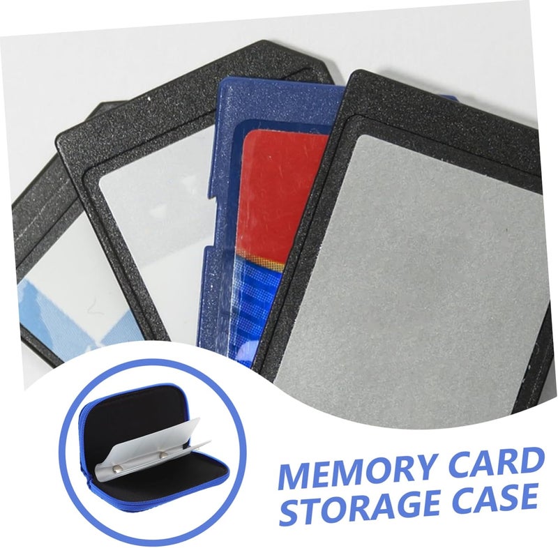 8sheets Zipper Memory Card Case Card Holder Slot Organizer Lightweight - Image 5