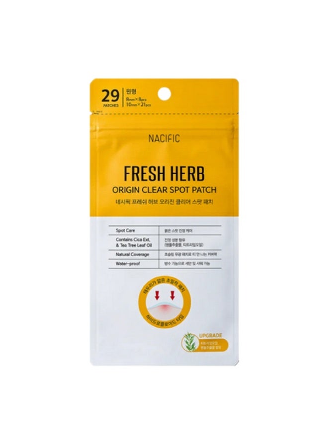 NACIFIC Fresh Herb Origin Clear Spot Patch – Hydrocolloid Blemish Care Patches – 29 Patches - Image 1