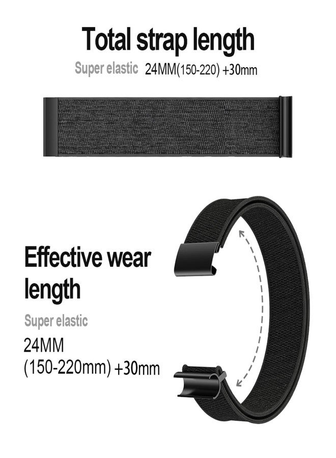 Nylon Bands Compatible with Whoop 4.0 for Women Men, Adjustable Sport Comfort Stretchy Elastic Braided Wristbands for Whoop 4.0 Wearable Health, with U Shapped Connector - Image 2