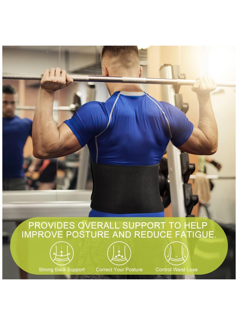 Waist Trainer Belt Back Brace, Waist Trainer Neoprene Sweat Belt, Back Support Belt Belly Fat Burner Fitness Trainer for Men Women Running and Workout Gym - Image 5