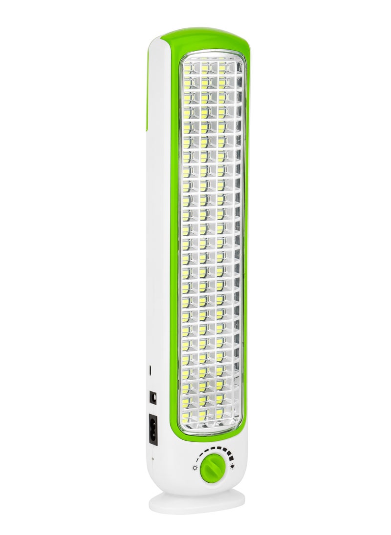 GEEPAS Hi-Power LED Emergency Lantern with Solar Panel ,Portable and Light-Weight Design , GE53032 Green/White  - Image 1