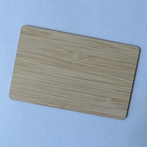 YARONGTECH NTAG215 NFC eco-friendly Wooden Card Work with TagMo and Amiibo for All NFC-Enabled Smartphones and Devices (Pack of 2) (Bamboo) - Image 5