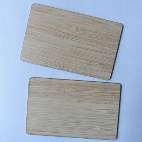 YARONGTECH NTAG215 NFC eco-friendly Wooden Card Work with TagMo and Amiibo for All NFC-Enabled Smartphones and Devices (Pack of 2) (Bamboo) - Image 2