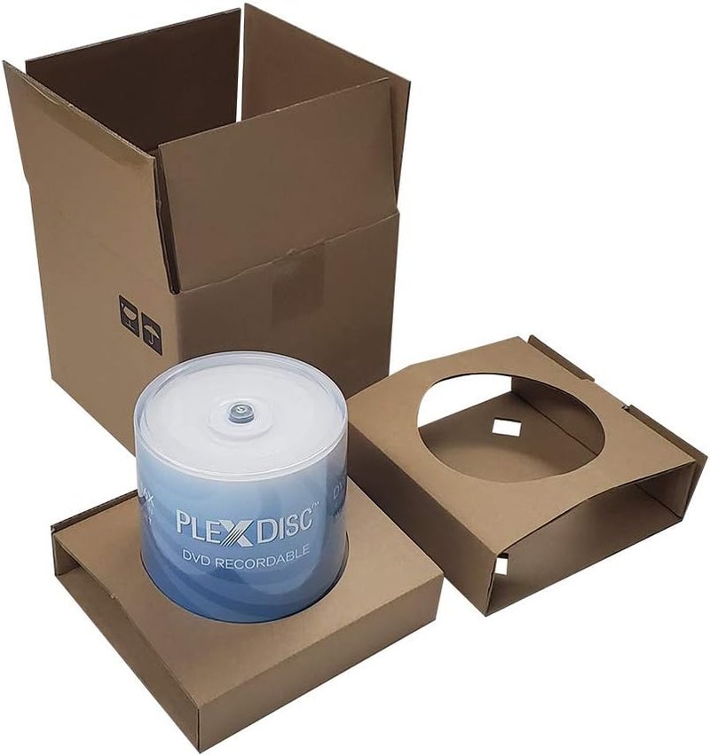 PlexDisc DVD-R 4.7GB 16X White Inkjet Hub Printable | 100 Pack Cake Box (FFP) | Blank DVDs for Video Burning | Recordable Media Discs - Image 2