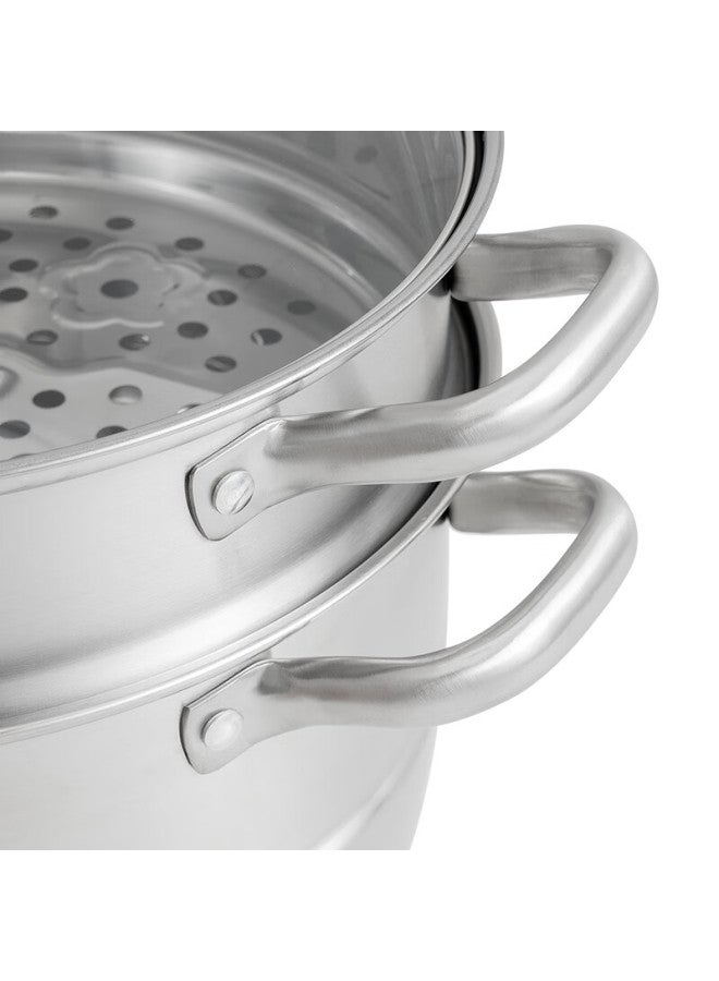 Debo Steamer Pot, Double-layer 304 Stainless Steel Soup Pot, Steamer, Compatible With Induction Cooker, Sofy, 28cm - Image 4