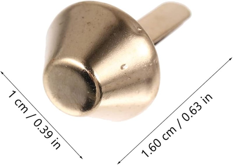 Artibetter 200 Pieces Two Legged Nails DIY Hardware Accessories For Bags Rivets Straps - Image 3
