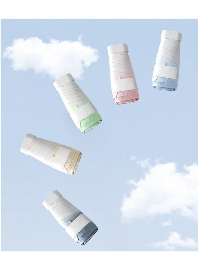 مظلة خفيفة الوزن قابلة للطي 6 مرات | مظلة واقية من الشمس بطلاء أسود | مظلة صغيرة محمولة | مظلة إعلانية مخصصة | مظلة مطر وشمس قابلة للطي - Image 5