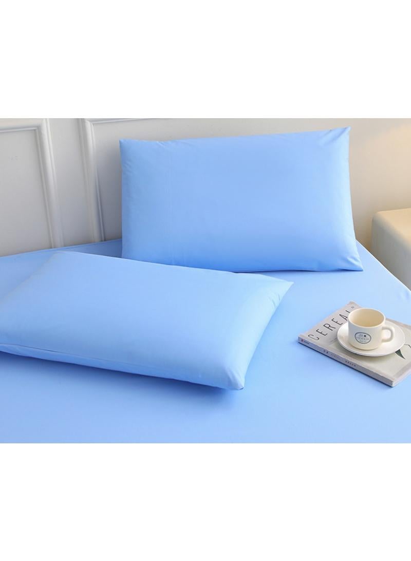 Y&D 3-Piece Solid Color Bed Sheets Set Waterproof Breathable Mattress Cover  - Image 3