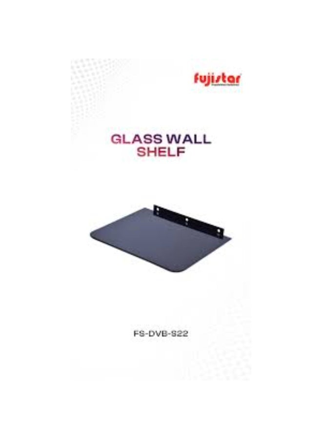 فوجي ستار رف حائط زجاجي من لأجهزة DVD والرسيفر والأجهزة الإلكترونية 250×200 مم - Image 1