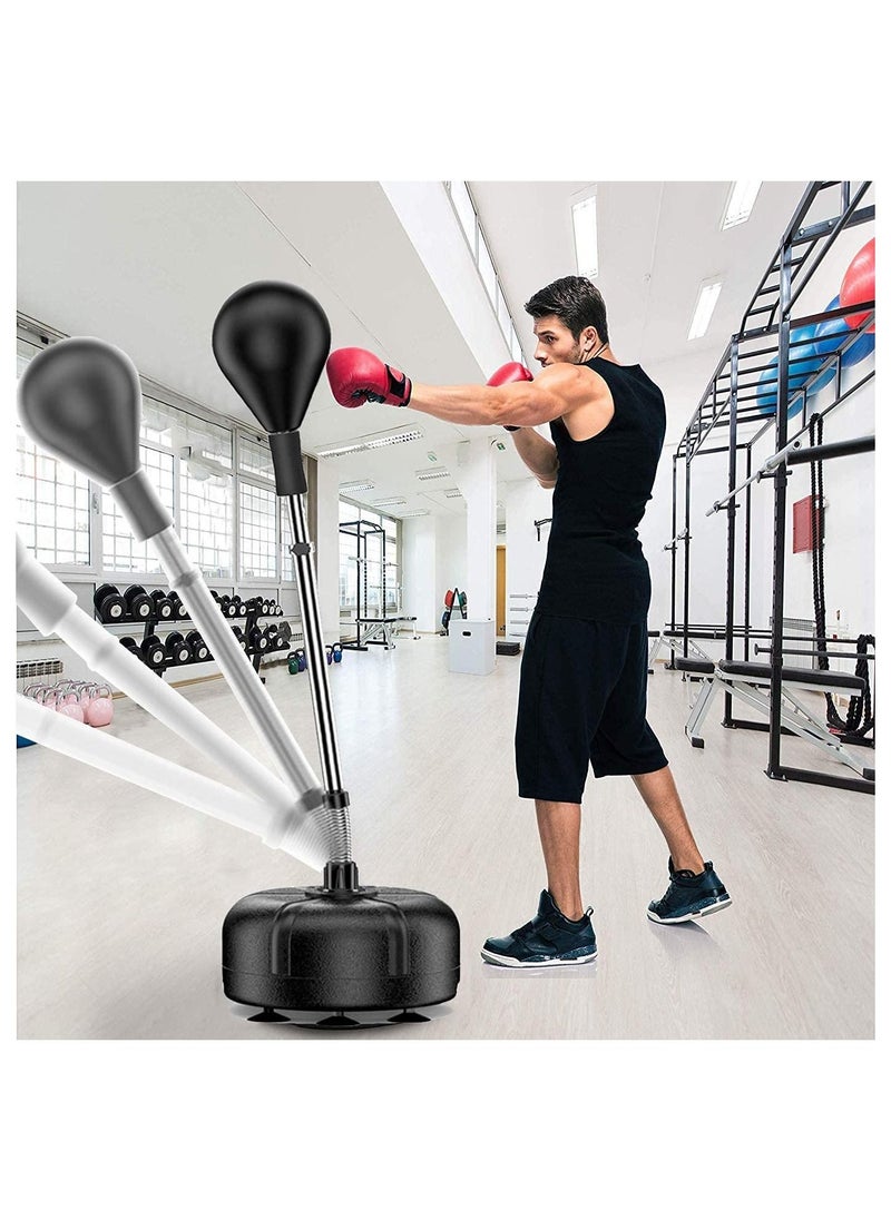 Generic Solid Boxing Ball Speed Ball Vertical Adult Children's Professional Sanda Training Equipment Sandbag Tumbler Household Reaction Target Height Adjustable…  - Image 1