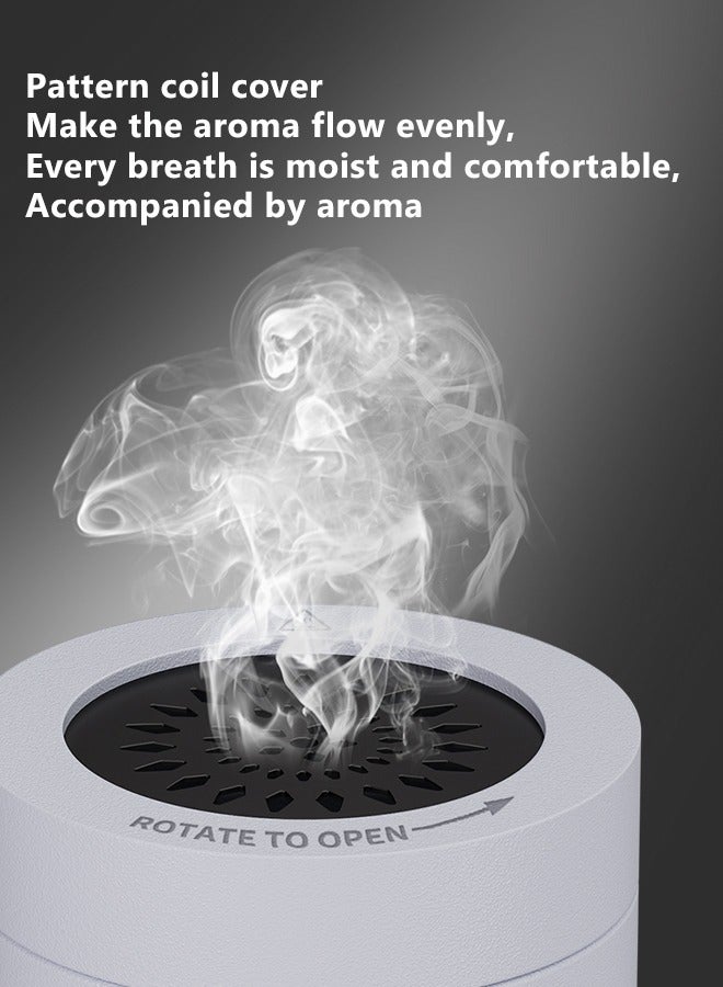 Telawah Electric Aroma Diffuser Incense Burner Bukhoor For Home Hotel Freshening Portable Aroma Diffuser Decoration 9 x 9 x 11 cm（White Pattern Coil Cover) - Image 4