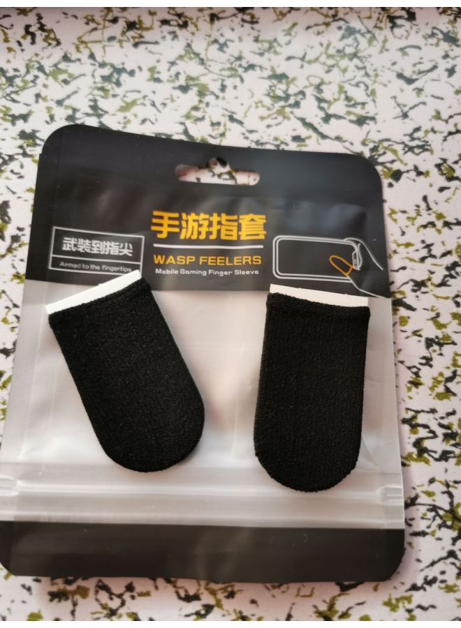 Mobile Phone Game Handle Hand Swimming Finger Sleeve King Eat Chicken Auxiliary Super God Artifact Walking Handle Manufacturers Shipped-Product Color:Carbon Fiber Black  - Image 1