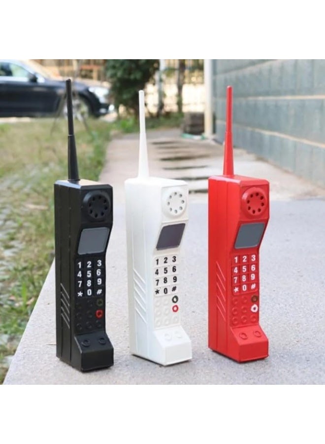 هاتف محمول طوب عتيق ريترو، لتزيين العائلة، متجر عتيق، تزيين القهوة. (أحمر) - Image 3