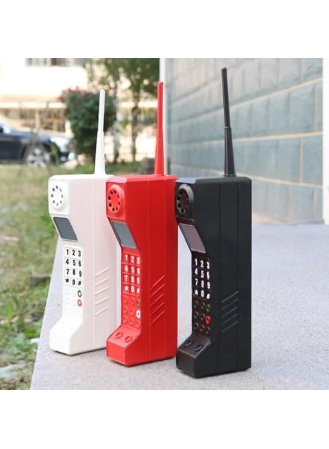 هاتف محمول طوب عتيق ريترو، لتزيين العائلة، متجر عتيق، تزيين القهوة. (أحمر) - Image 2