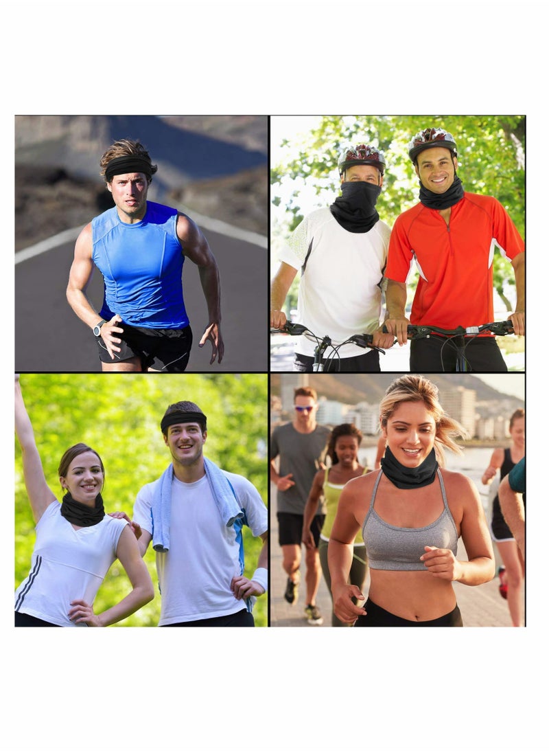 KASTWAVE - Face Cover, 6 PCS Neck Gaiter Face Mask for Women Men, Balaclava Face Breathable Bandana Sun Protection Cycling Running, Unisex Face Cover Scarf for Outdoor Sports - Image 1
