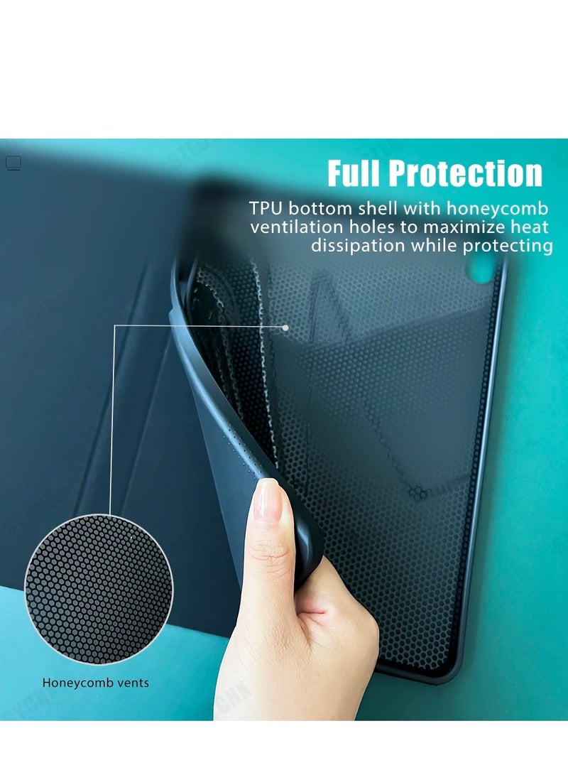 PINKSAMA iPad Keyboard Case with Bluetooth Keyboard for iPad 10th Generation 10.9 Inch/ iPad 11th Generation 11 inch, Detachable Wireless Keyboard Pencil Holder Slim Leather Smart Cover with Mous - Image 4