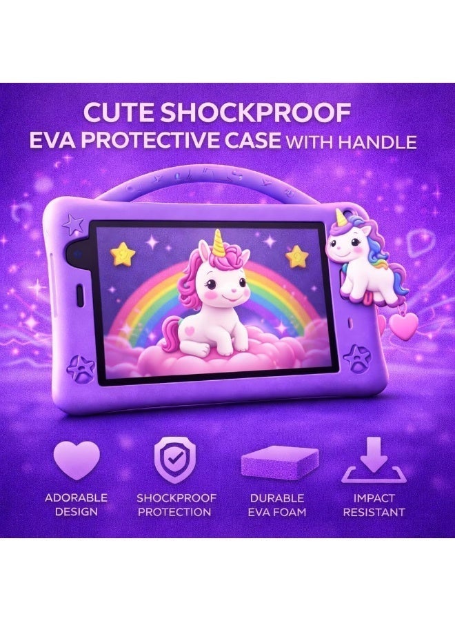 Dmarqa P801 Kids Tablet, 8 Inch HD 1280x800, Android 13, 8GB RAM, 512GB Storage, 5000mAh Battery, 5MP+8MP Camera, Dual SIM, Shockproof EVA Case - Image 3