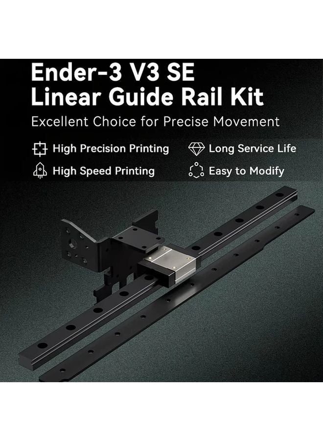 Creality Ender 3 V3 SE High Precision Linear Guide Rail Kit Durable Stainless Steel - Image 4